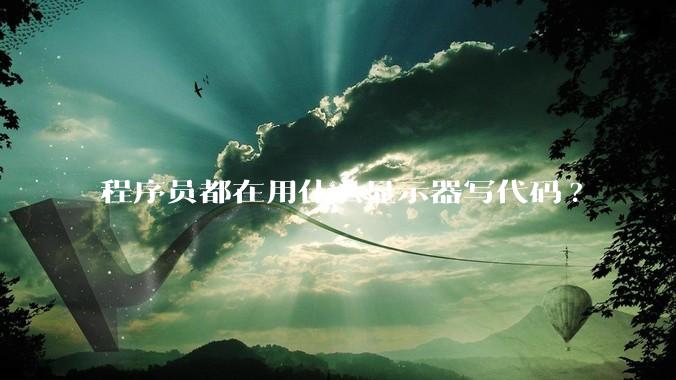 程序员都在用什么显示器写代码?